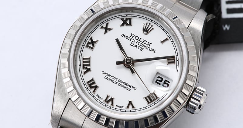 Rolex Lady Date 79240 White Roman