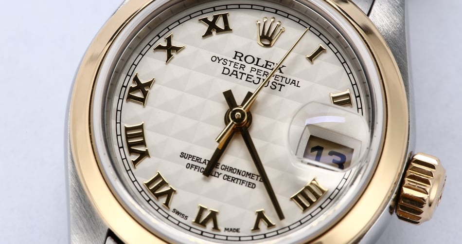 Rolex Lady Datejust 79163 Ivory Pyramid Dial