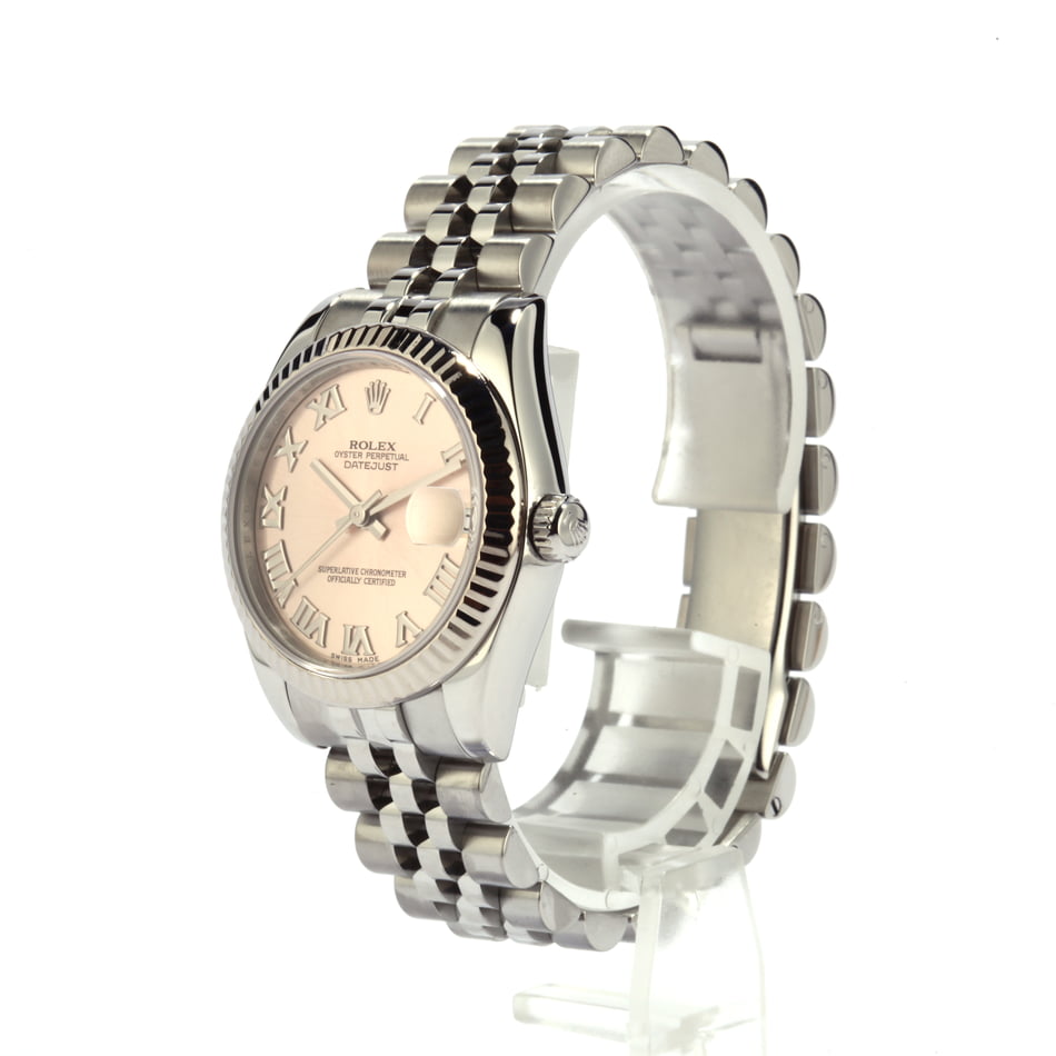 Pre Owned Rolex Ladies Datejust 178274 Pink Roman Dial