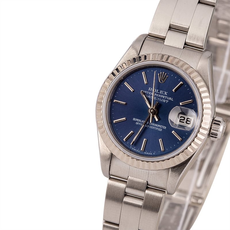 Pre-Owned Rolex Ladies Datejust 79190 Blue Dial