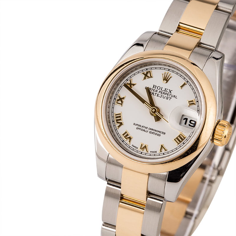 Used Ladies Rolex Datejust 179163 Roman Dial