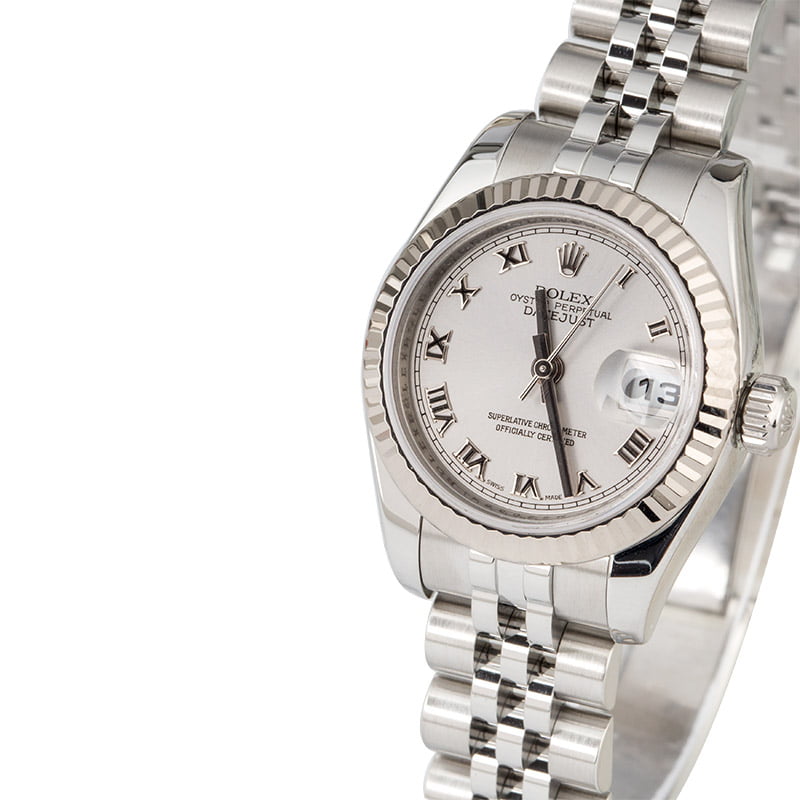 Used Rolex Lady Datejust 179174 Rhodium Dial