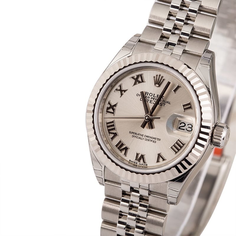 Unworn Rolex Datejust 279174 Silver Roman Dial