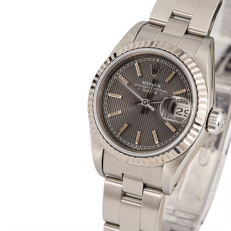 Pre Owned Lady Rolex Datejust 69174 Slate Tapestry