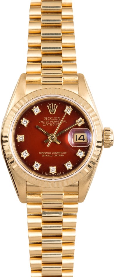red face rolex presidential
