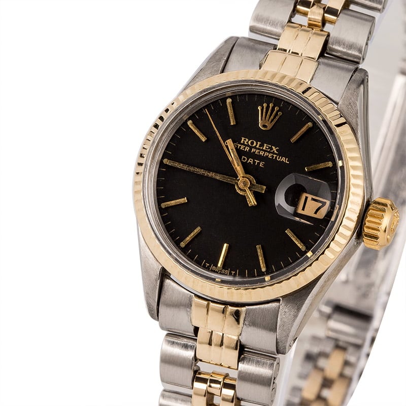 Vintage Rolex Date 6516 Black Dial