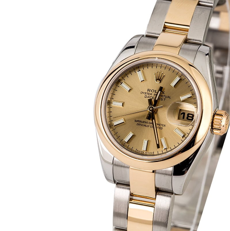 Rolex Lady Datejust 179163 Two Tone Oyster Band