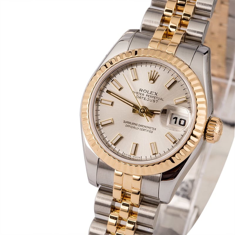 Used Rolex Lady Datejust 179173 White Dial