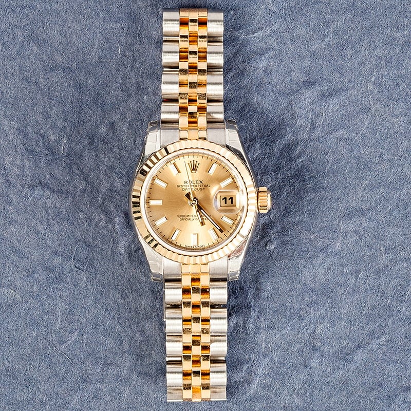 Rolex Lady-Datejust 179173 Two-Tone Champagne