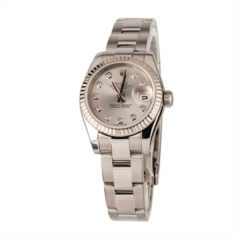 Pre-Owned Rolex Ladies Datejust 179174 Diamond Dial