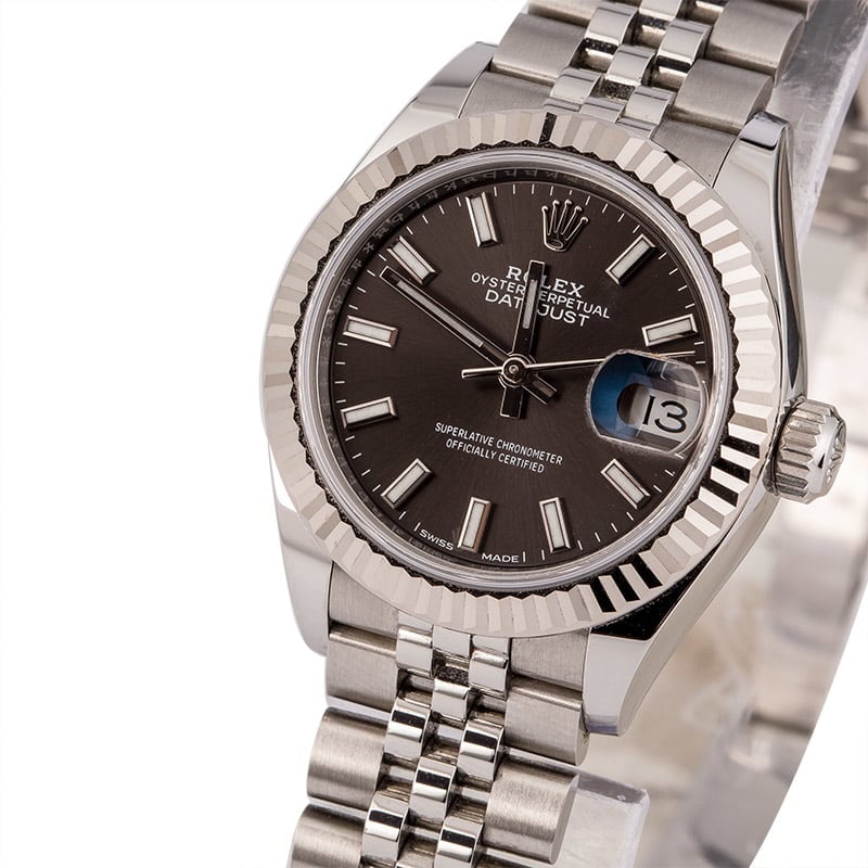 Pre-Owned Rolex Datejust 279174 Rhodium Dial T