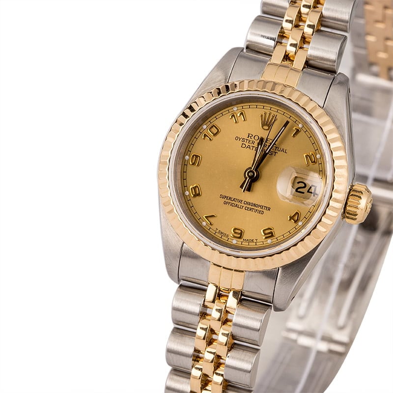 Used Rolex Ladies Datejust 69173 Arabic Dial T