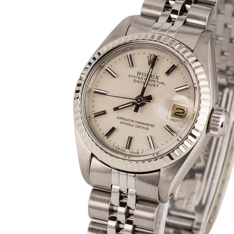 Vintage Rolex Datejust 6916 White Dial