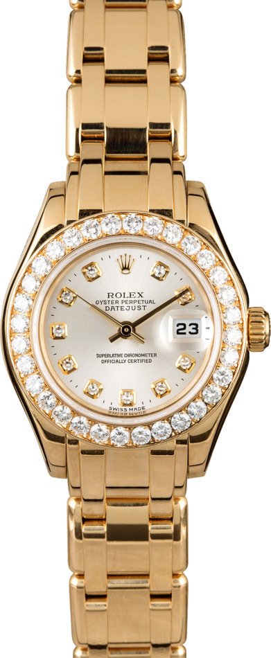 Rolex Lady-Datejust Pearlmaster Masterpiece Yellow Gold 29mm (69298)