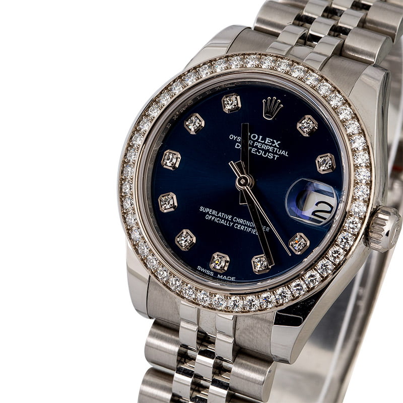 Mid-Size Rolex Datejust 178384 Diamonds