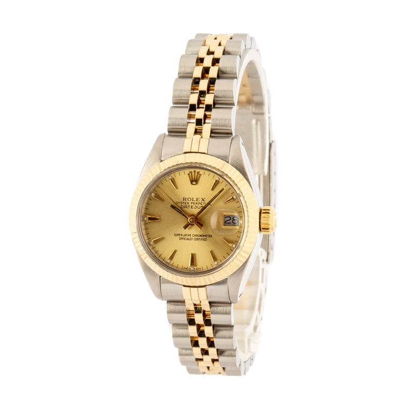 Ladies Rolex Date 6916 Champagne Dial