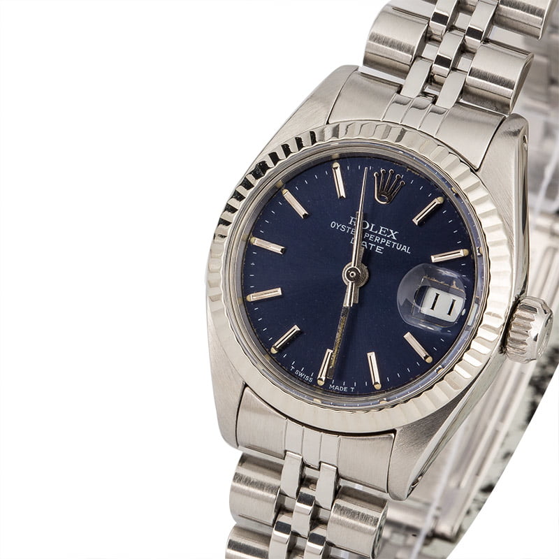 Rolex Date 6917 Blue Index Dial