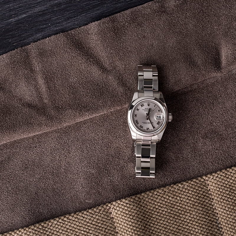 PreOwned Rolex Ladies Datejust 179160 Rhodium Roman