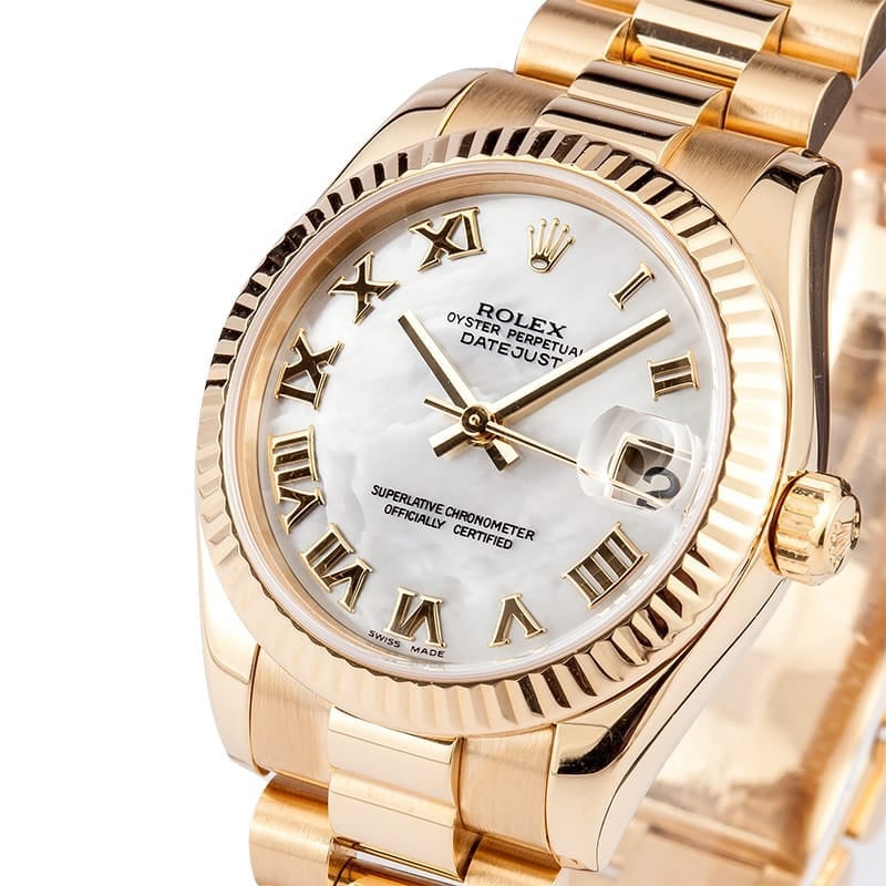 rolex president 178278 mid size 31mm $ 19400 call us