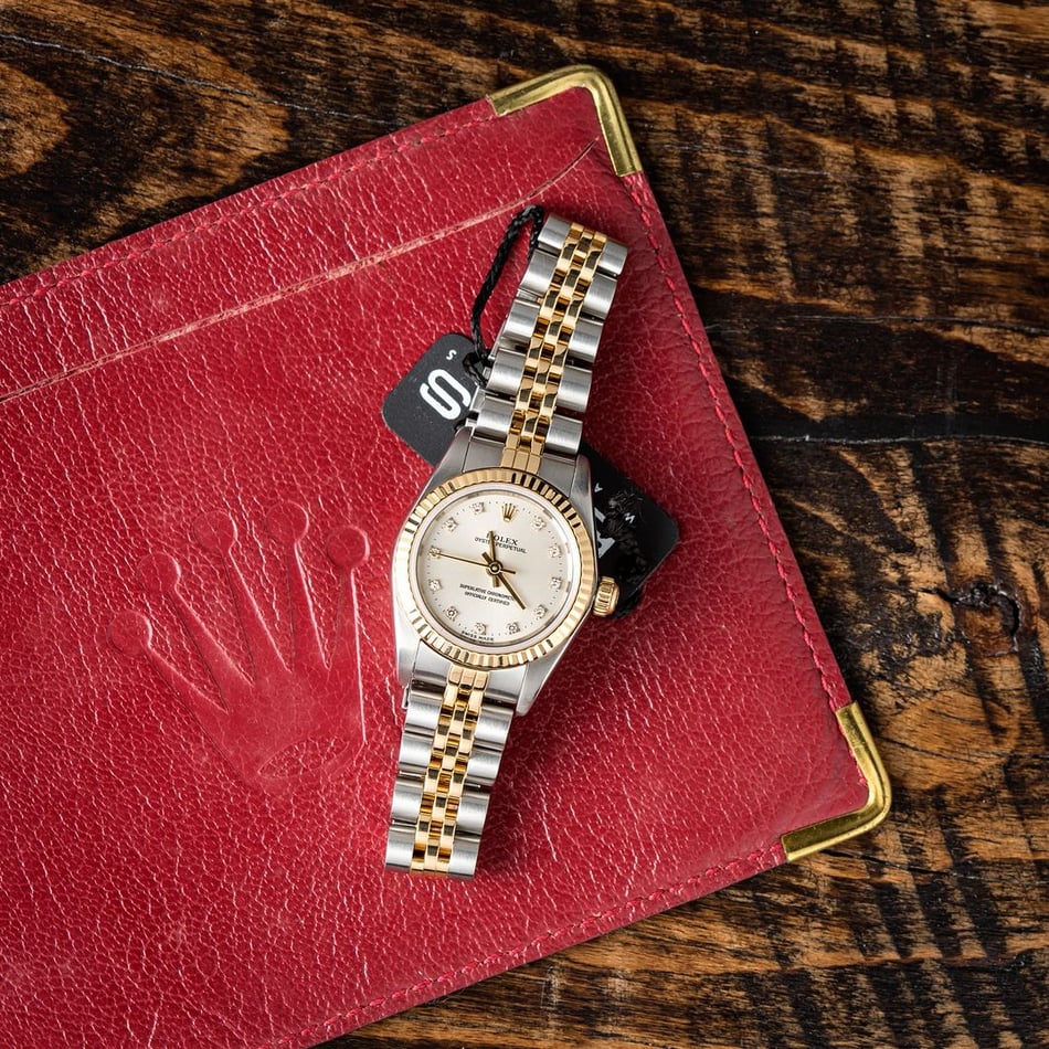 Rolex Ladies Oyster Perpetual Diamond 76193