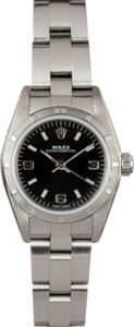 Ladies Rolex Oyster Perpetual 76030 Black Dial