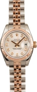 Pre-Owned Rolex Datejust 179171 Silver Diamond Dial