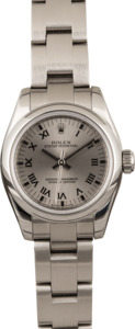 Rolex Lady Oyster Perpetual 176200 Roman Slate Dial T