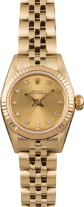 PreOwned Rolex Oyster Perpetual 67197 Diamond Dial