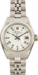 Used Rolex Date 6917 White Roman Dial