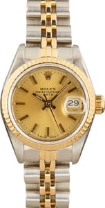 Ladies 26MM Rolex Datejust 69173 Champagne