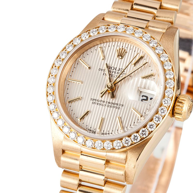 ladies diamond datejust rolex