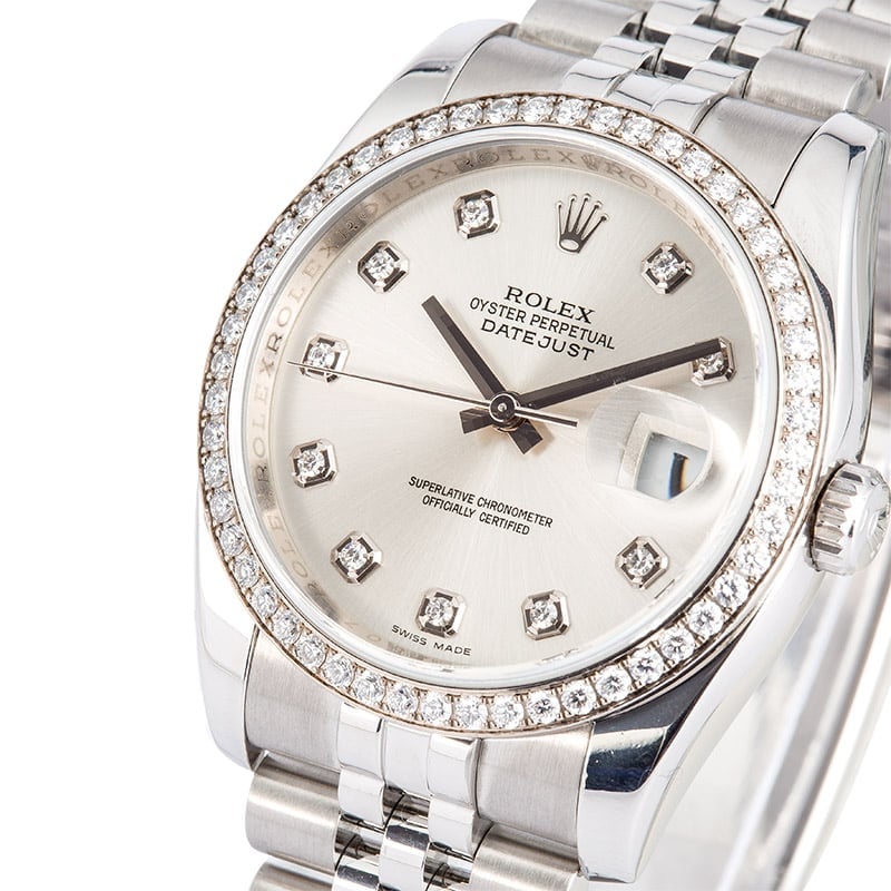 rolex datejust diamond bezel