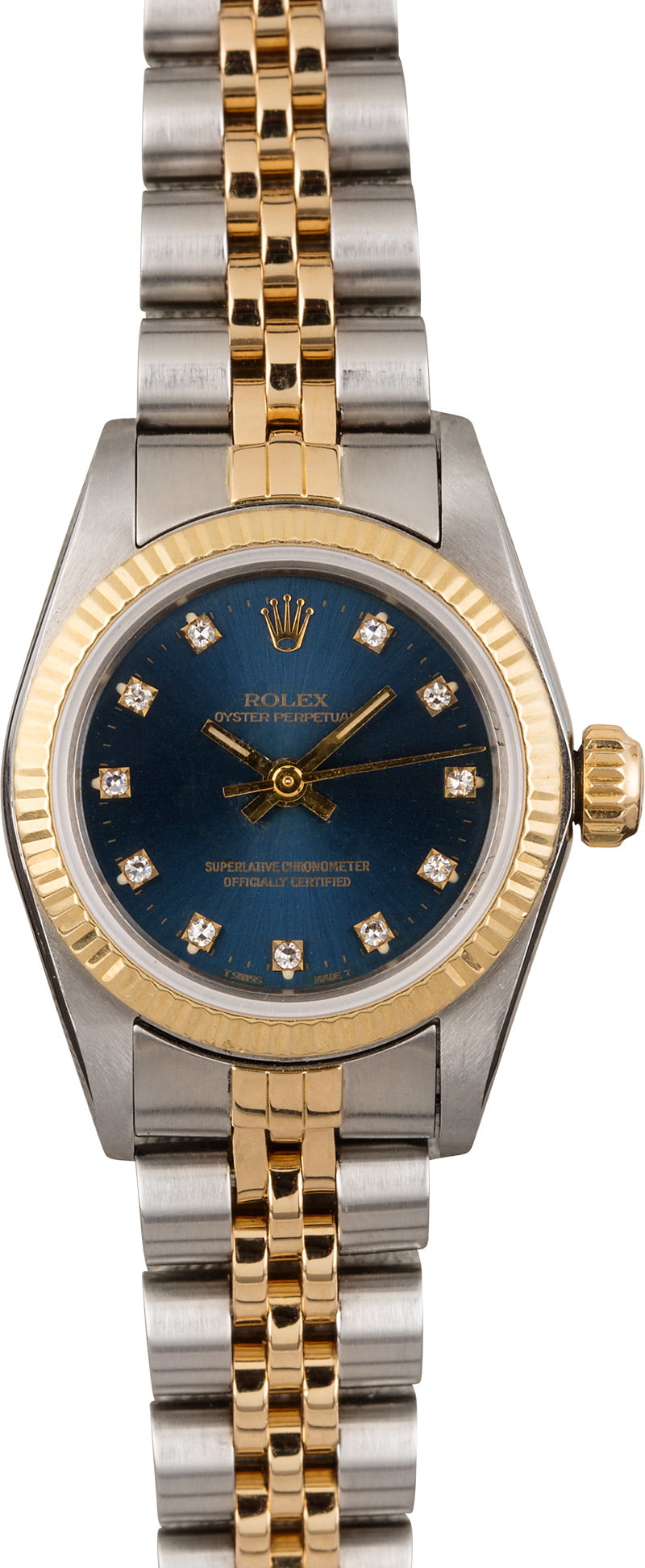 rolex oyster perpetual 2 tone