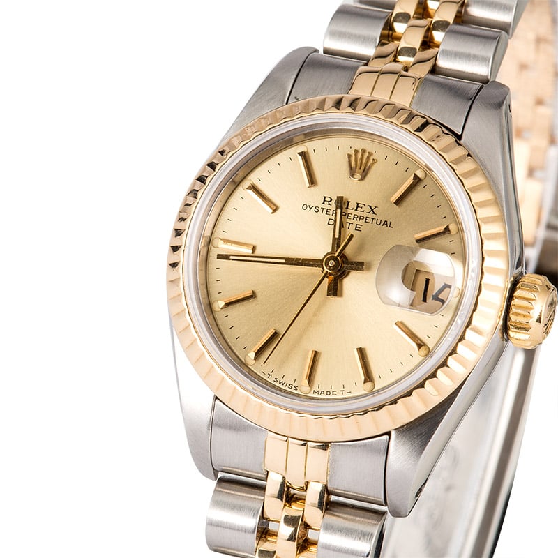 Datejust Ladies Rolex 69173 Champagne Dial