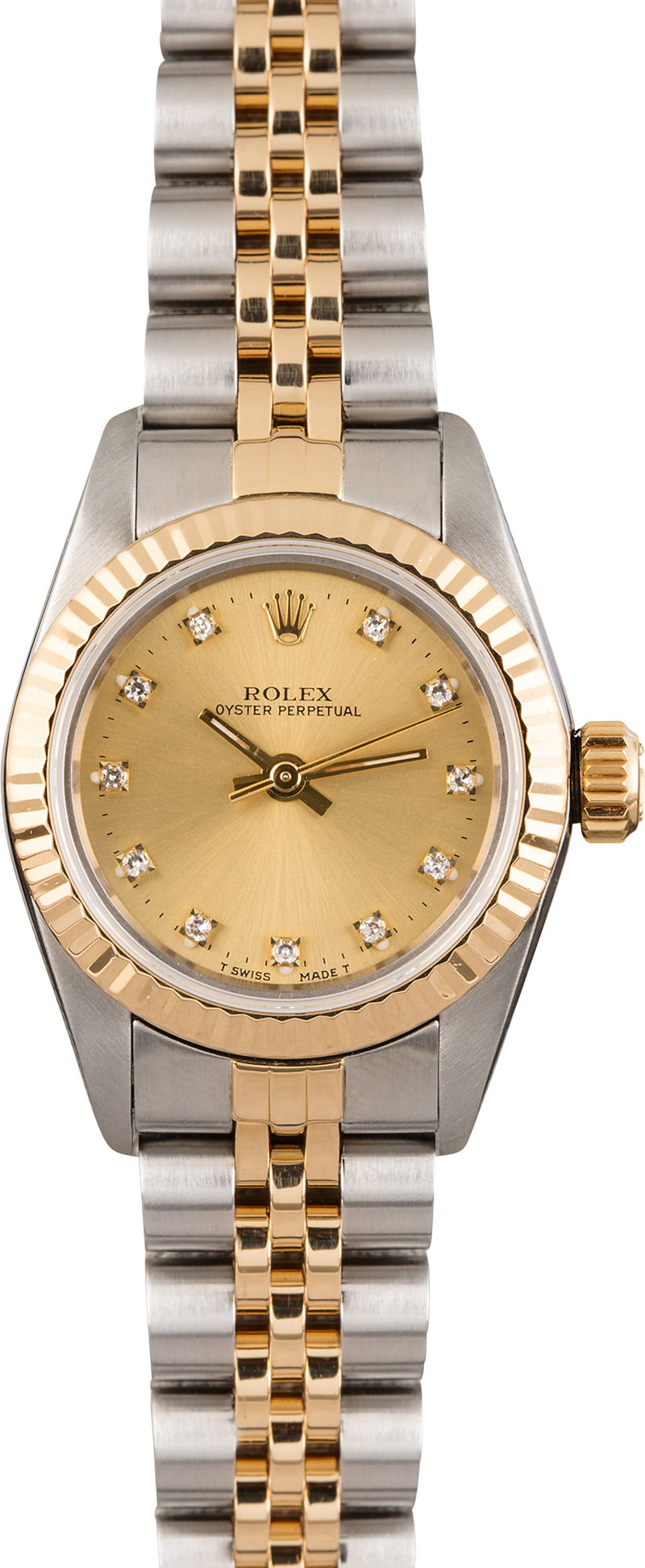 Buy Used Rolex Ladies Oyster Perpetual 67193 | Bob's Watches - Sku: 124079