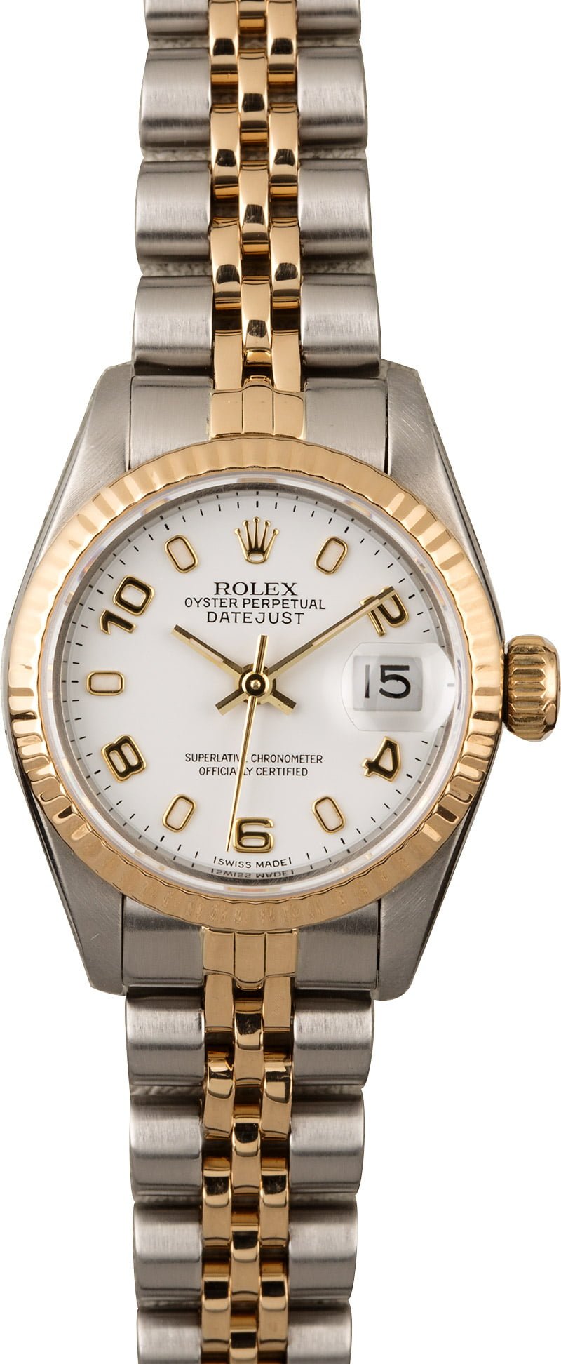 Rolex Datejust 69173 White Arabic Dial