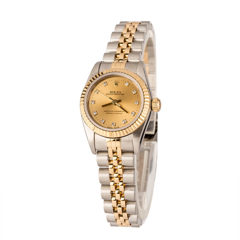 Buy Used Rolex Lady Oyster Perpetual 76193 | Bob's Watches - Sku: 130847