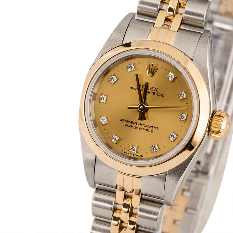 Rolex Oyster Perpetual 67183 Ladies Watch | Bob's Watches Item: 122310