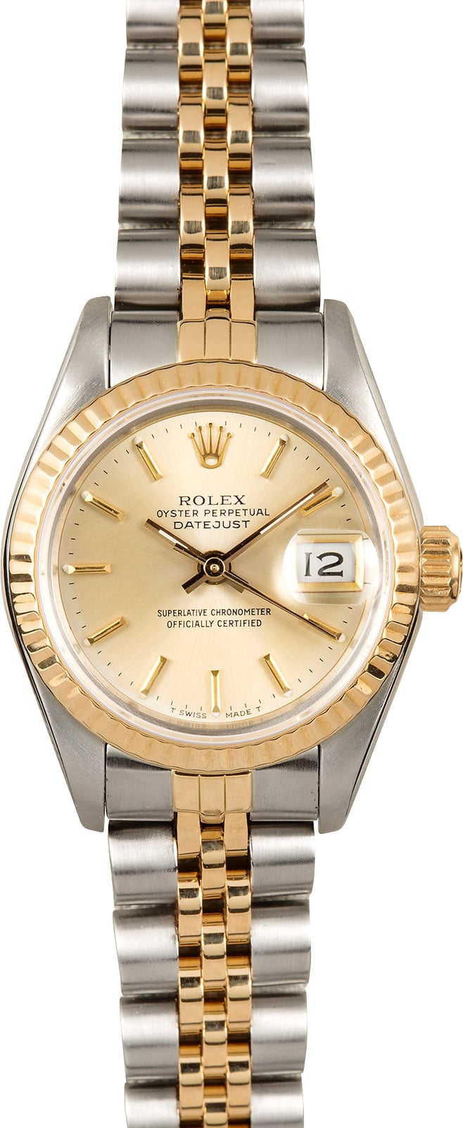 rolex oyster perpetual datejust two tone