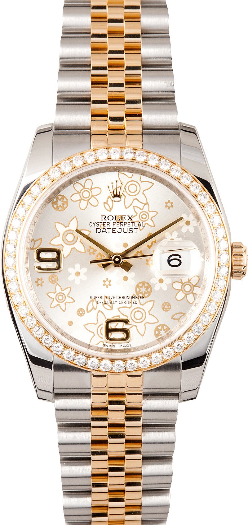 rolex with flowers on the face price