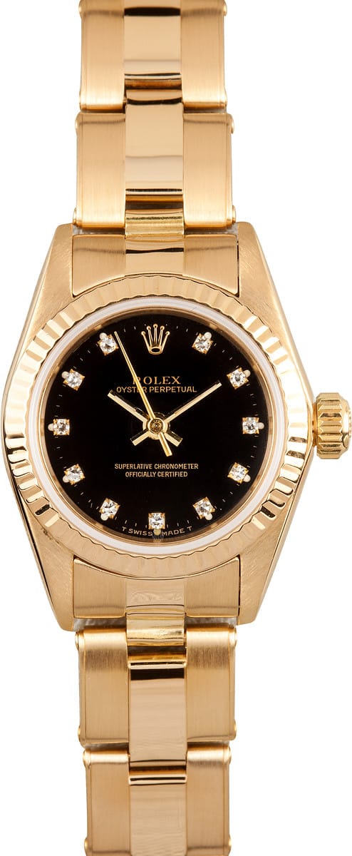 Rolex Lady Oyster Perpetual 18k Gold 