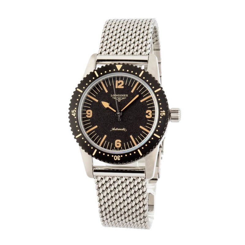 Longines Heritage Skin Diver Black Dial