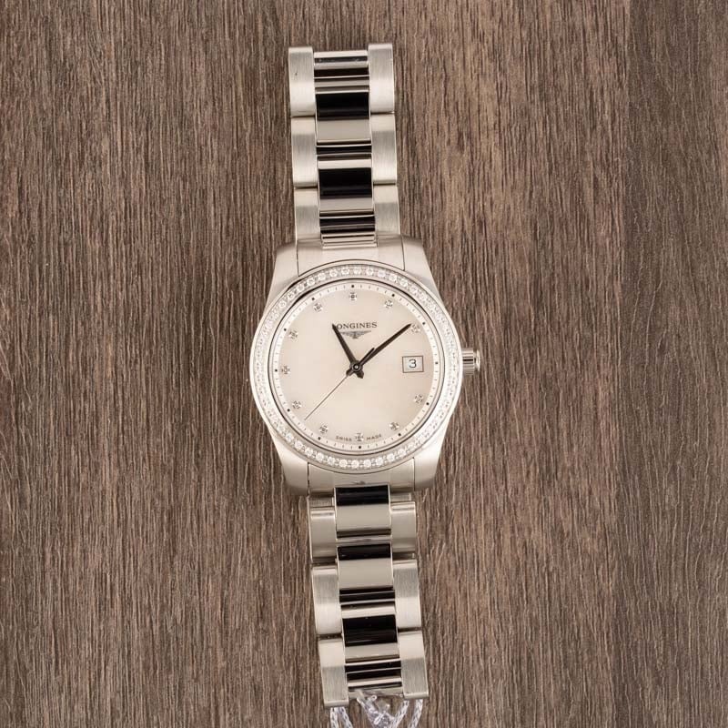 Ladies Longines Conquest Diamond Dial & Bezel