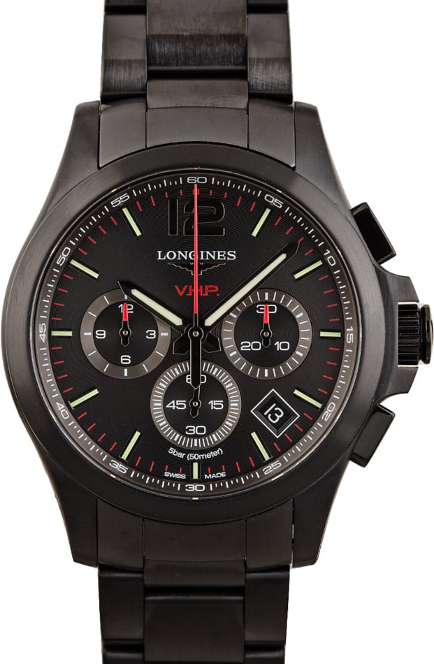 Longines Conquest Black PVD Stainless Steel