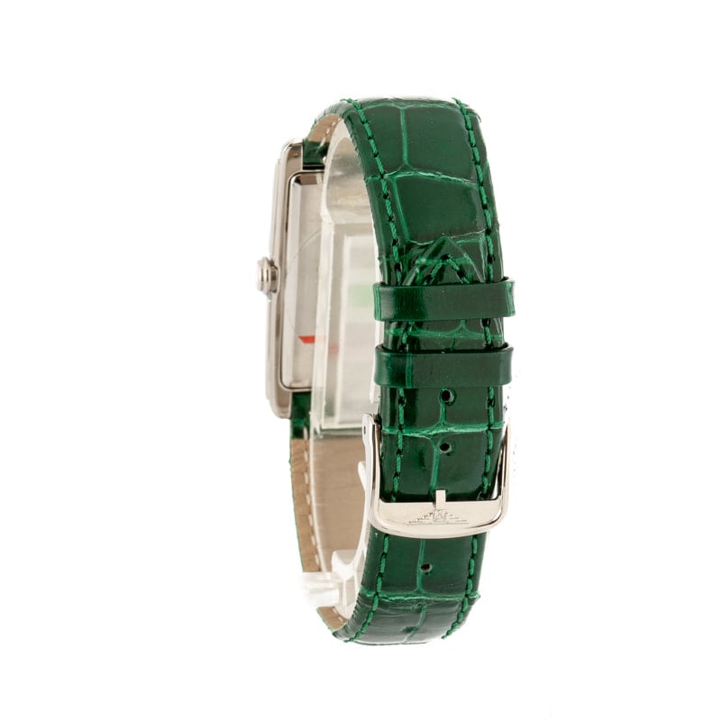 Longines DolceVita Green Leather Strap