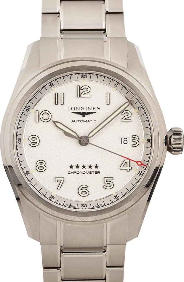 Longines spirit white online dial