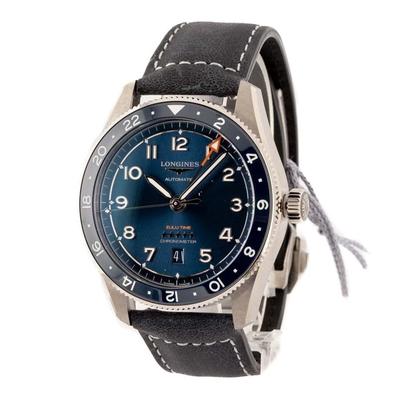 Longines Spirit Zulu Time Blue Arabic Dial