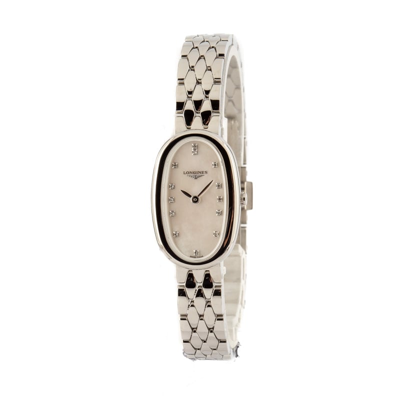 Longines Symphonette Mother of Pearl Diamond Dial