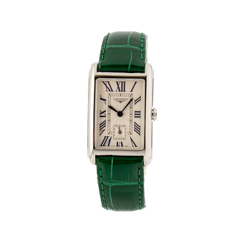 Longines DolceVita Green Leather Strap