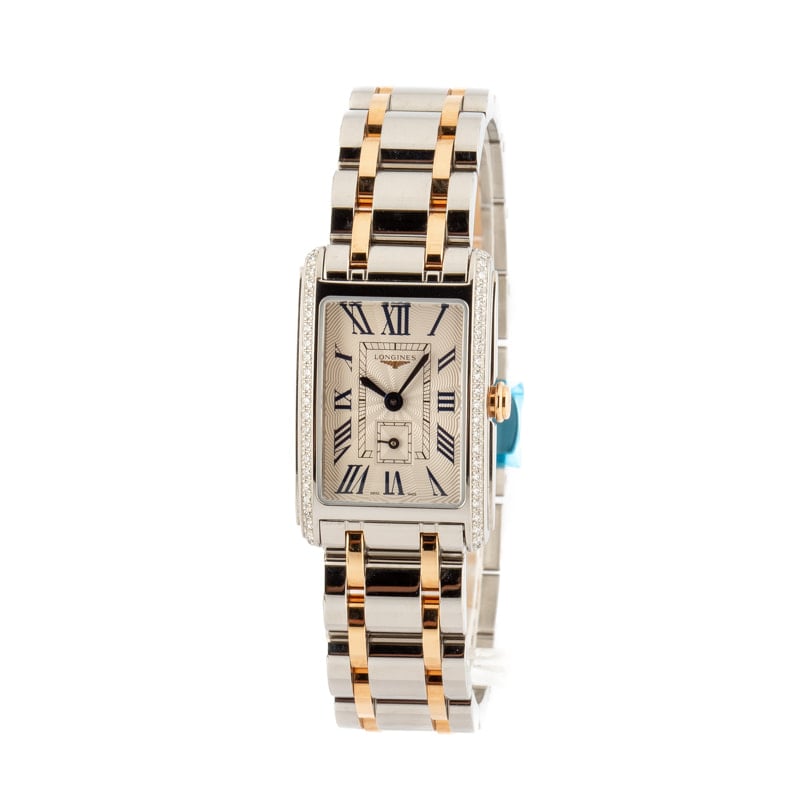 Longines DolceVita Stainless Steel & 18k Pink Gold